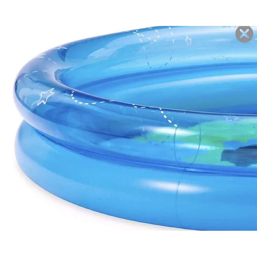 Kids Pool Funsicle 45" Around The Globe 2-Ring Inflatable Children Pool - Picture 4 of 7